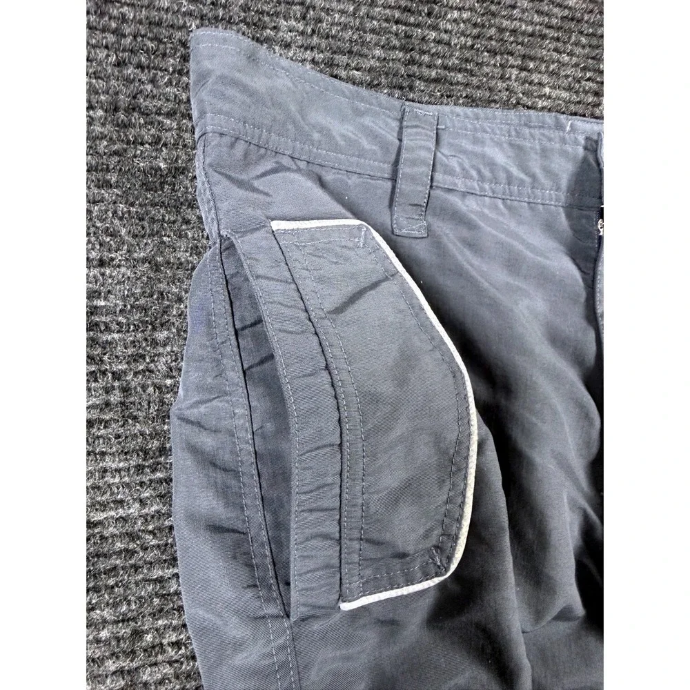 Flower of Life by Pleiadian Grey Nylon Convertible Cargo Pants Shorts Mens XL
